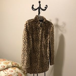 Beautiful Leopard Faux Fur Coat ❤️